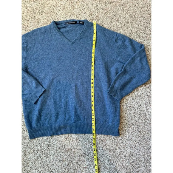 NORTHERN ISLES 100% CASHMERE sweater, XL, V Neck - Picture 5 of 10